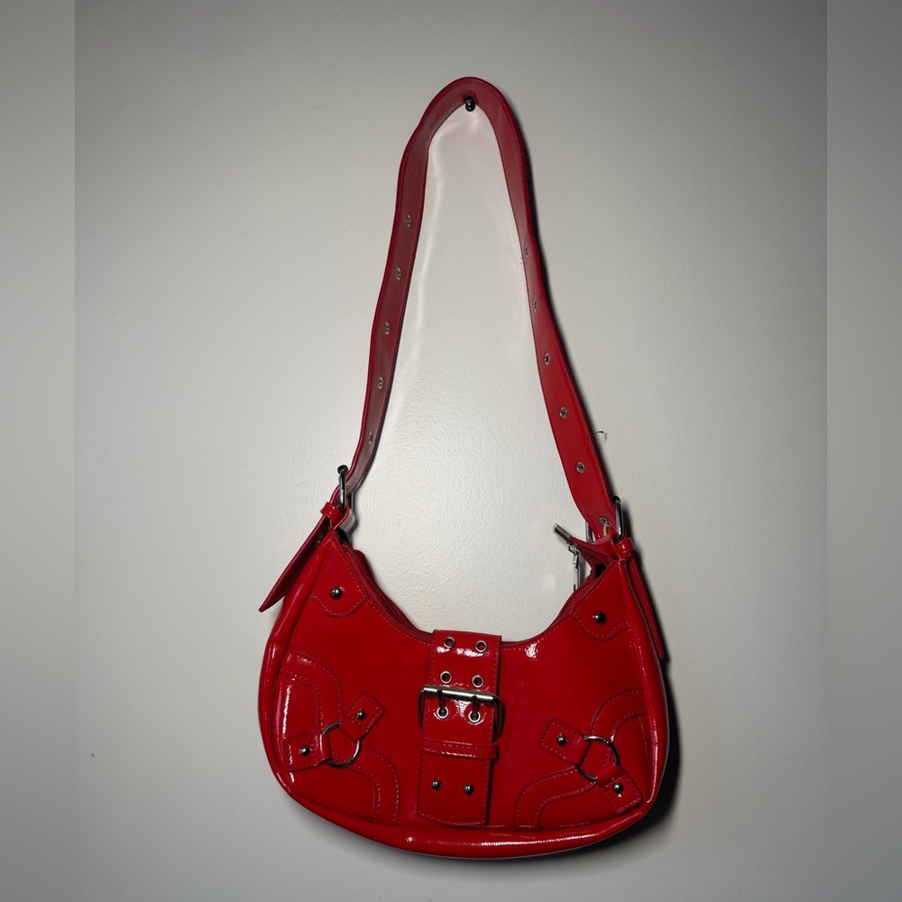 Red Patten Leather Purse